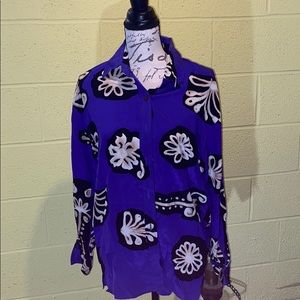 Vintage Diane Von Furstenberg silk blouse